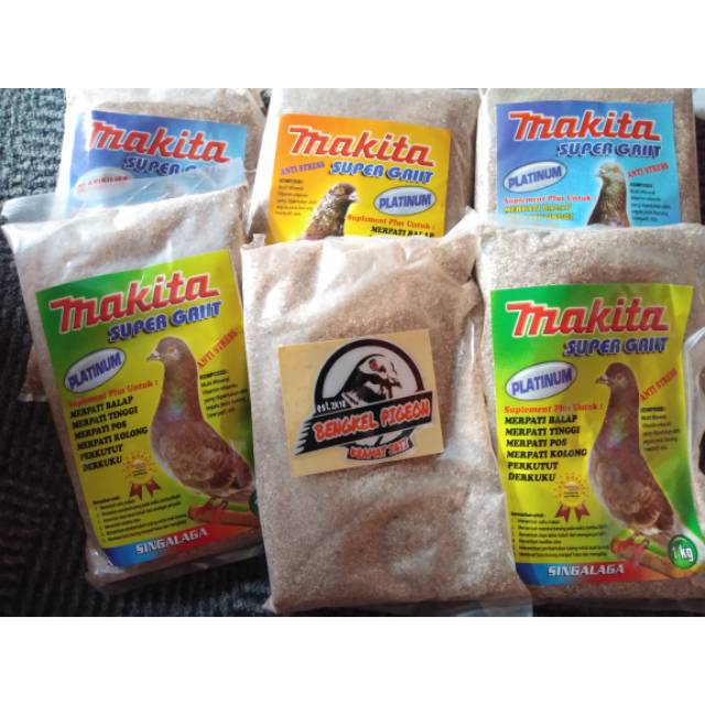 Pakan tambahan grit makita platinum khusus burung merpati dara balap kolongan tomprang pos