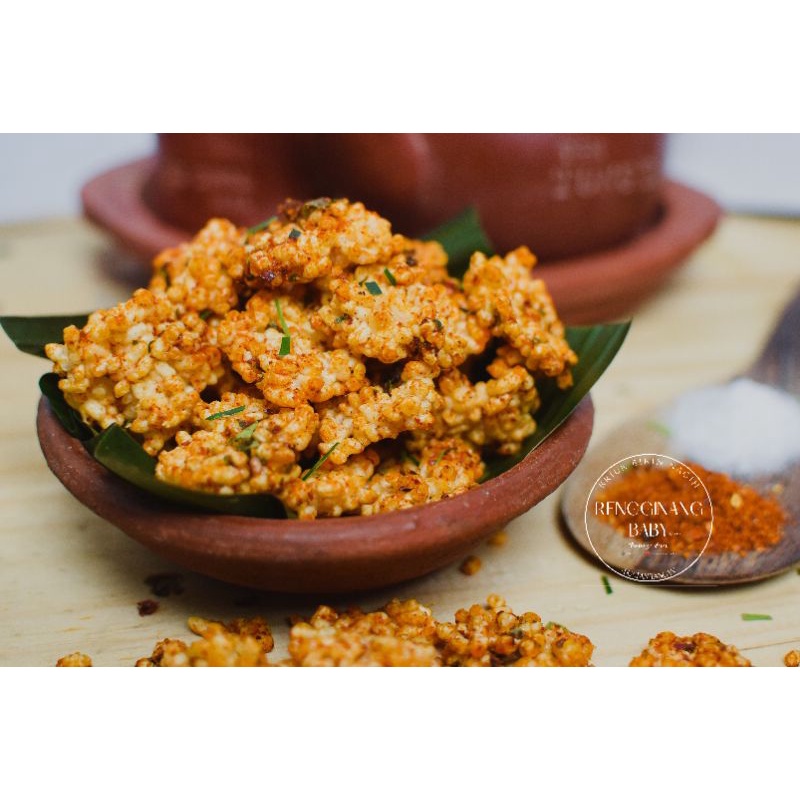 

Rengginang baby pedas bumbu daun jeruk 250g