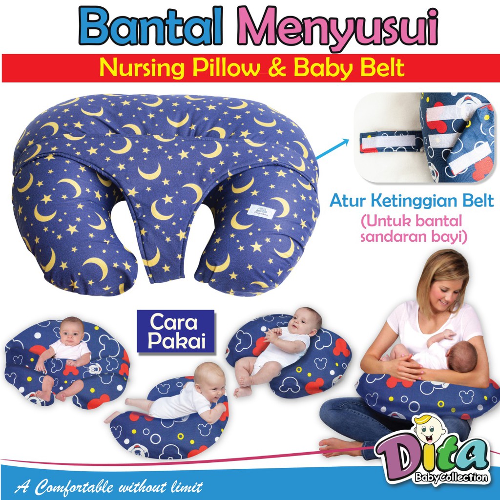 Bantal menyusui dita Baby belt bansui nursing pillow Bantal menyusui ibu hamil bantal hamil moons