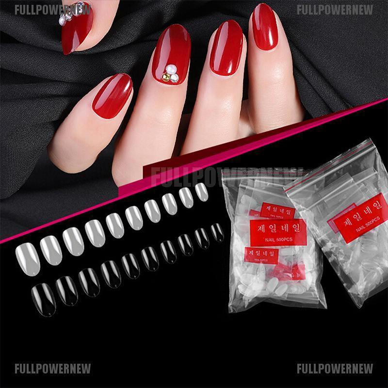 【 COD 】 500Pcs Kuku Palsu Pendek Bahan Akrilik untuk Manicure [IFASHION]