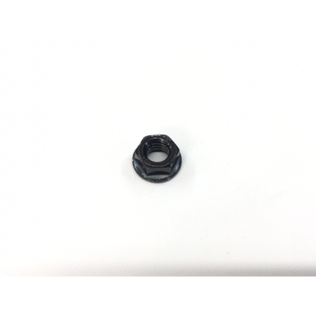 Mur Flange/Topi - Flange Nut m6/6mm kunci 10 Hitam/ black zink