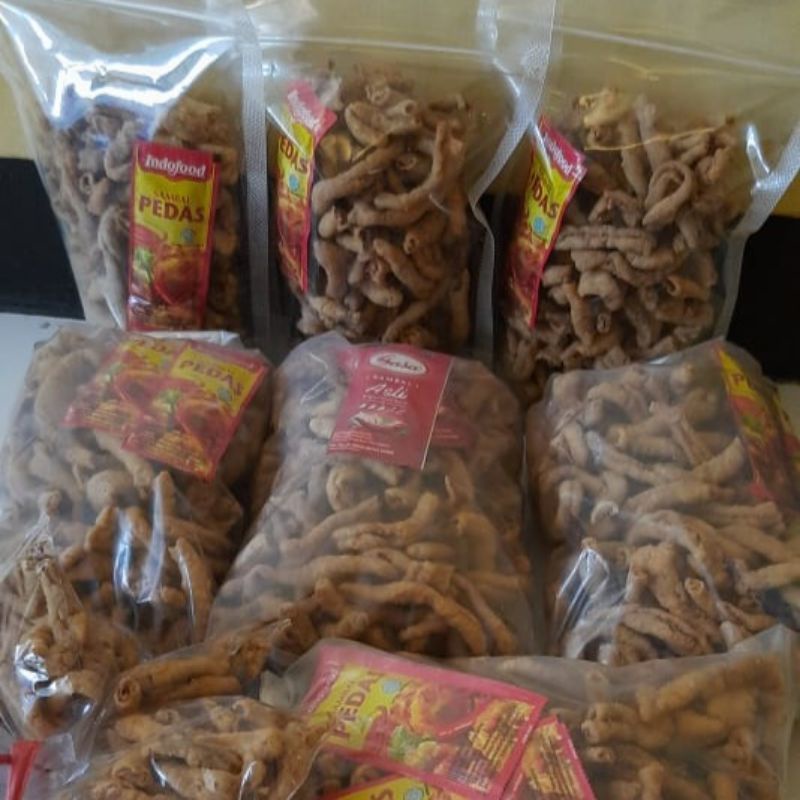 

Kripik Usus Ayam Krispi, Kripsus Renyah Original, Kripsus Gurih Original