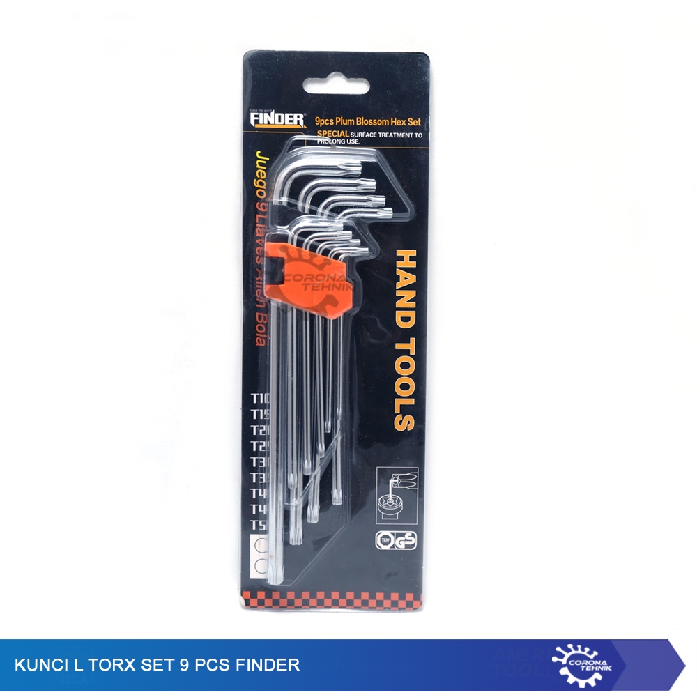 Finder - Kunci L Torx Set 9 Pcs