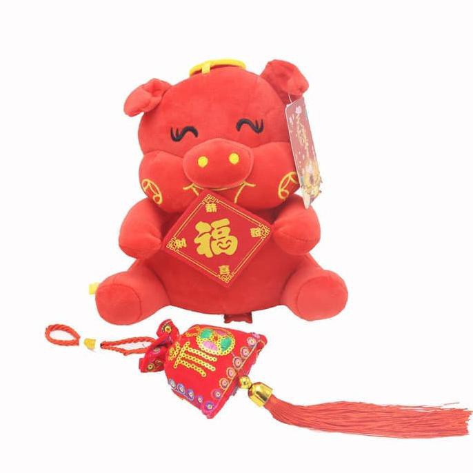 

Hiasan Imlek/Angpao Imlek Boneka Babi Fu Imlek Dekorasi Tahun Baru