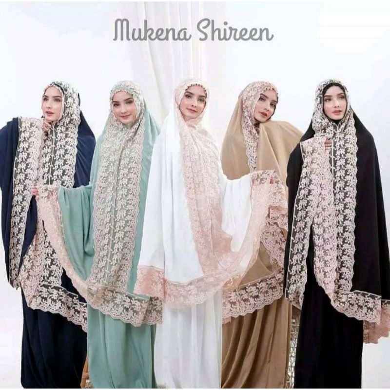 mukena shireen dewasa jumbo free tas