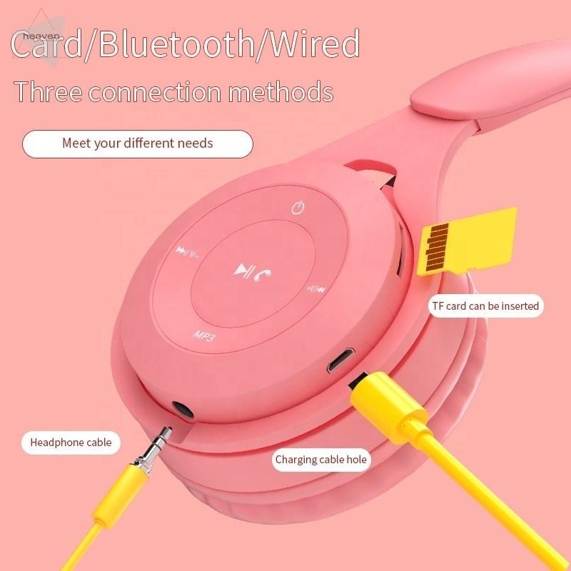 Headset Bluetooth Bando Macaron  Y08 Headphone Super Bass Stereo Wireless Original