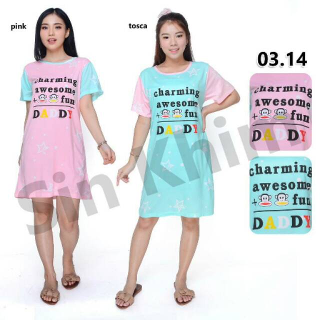 daster wanita oblong kaos bahan katun kaos standart sesuai dietalase baju korea kekinian