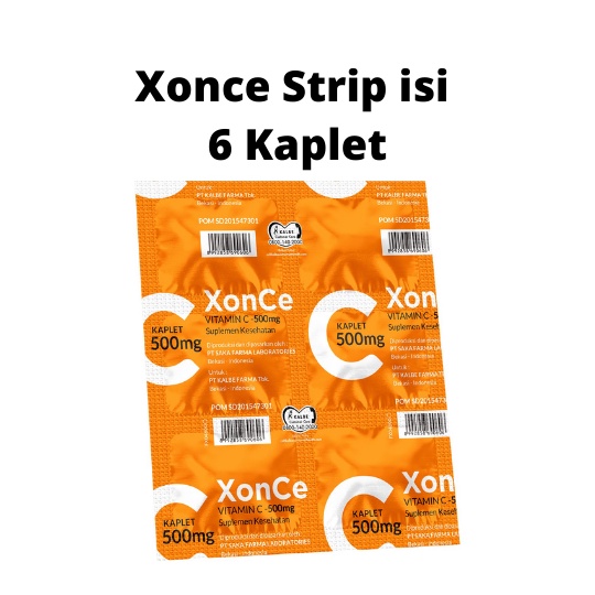 Vitamin C Xonce 500 mg Strip isi 6 Kaplet