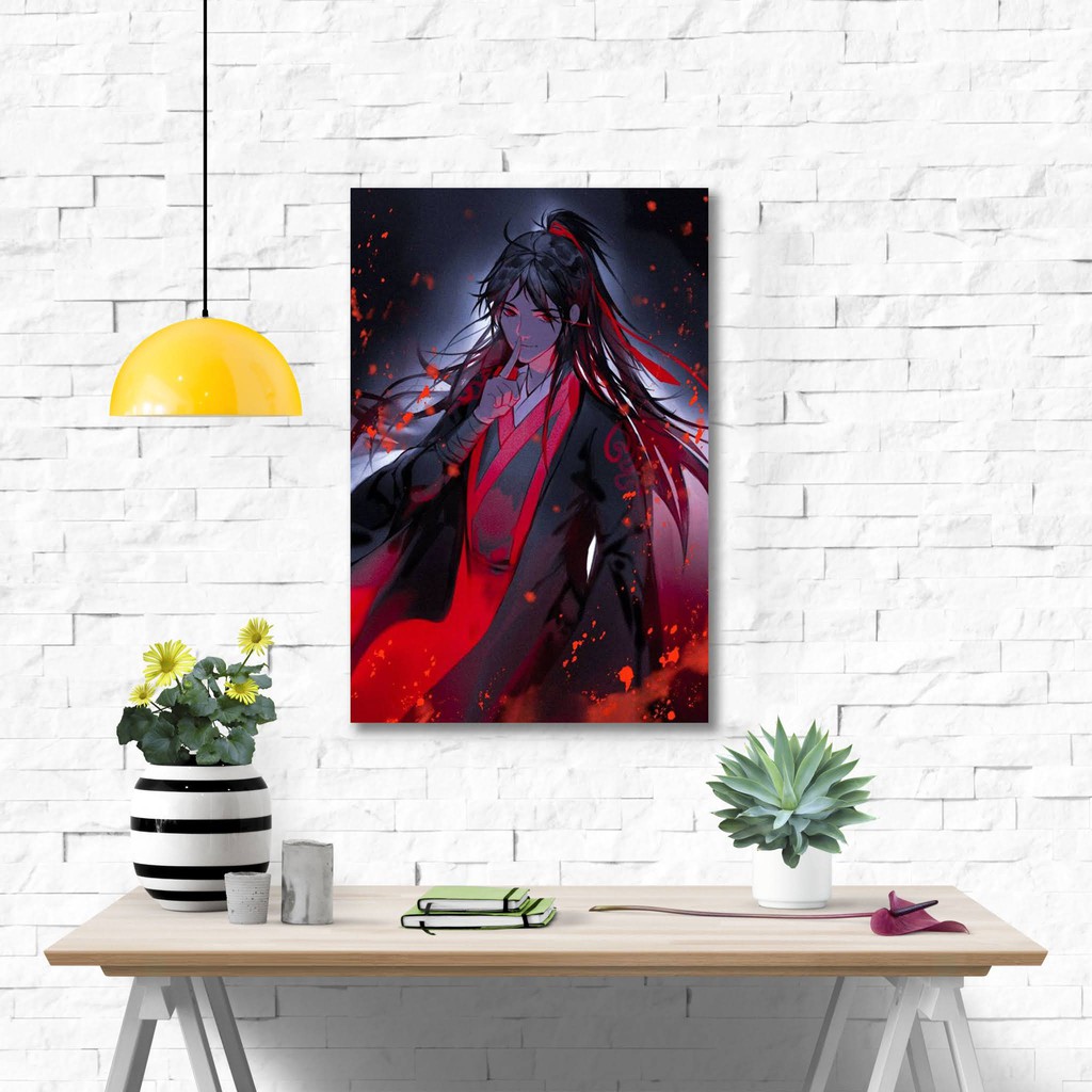 Poster kayu pajangan kamar - Wei wuxian
