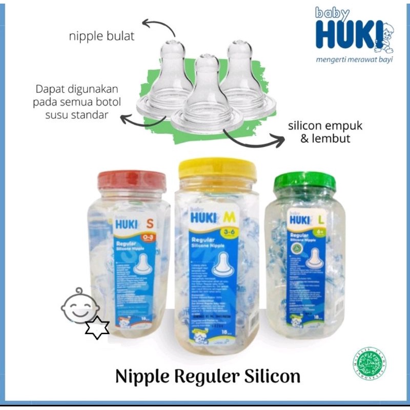 DOT BULAT HUKI [NIPPLE REGULAR HUKI] - PER PCS