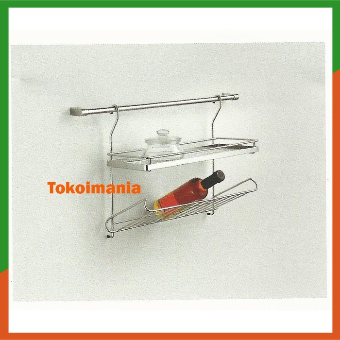 Rak Bumbu dan Botol Gantung Stainless Vitco SS 19025