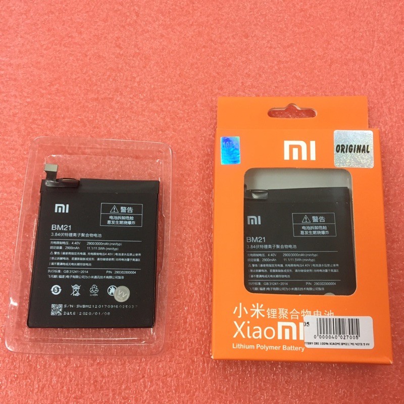 BATTERY BATERAI BATRE MI NOTE 5 / BM21 ORIGINAL