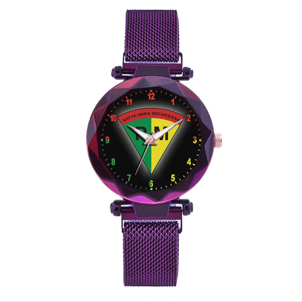 Jam Tangan Wanita Custom - POLISI MILITER Free Box &amp; Batre Cadangan