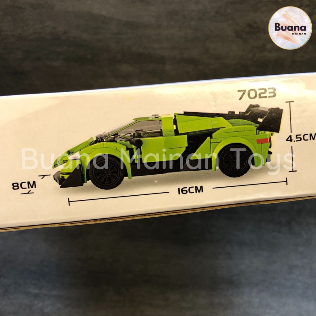 BRICKS CHAOBAO 7023 LAMBORGHINI AVENTADOR REAL HOBBY CAR MODEL MAINAN EDUKASI ANAK