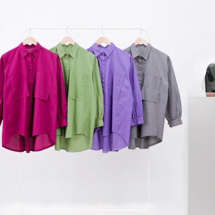Big Sale.. Kemeja Pocket Jazlyn Shirt // KALINA SHIRT