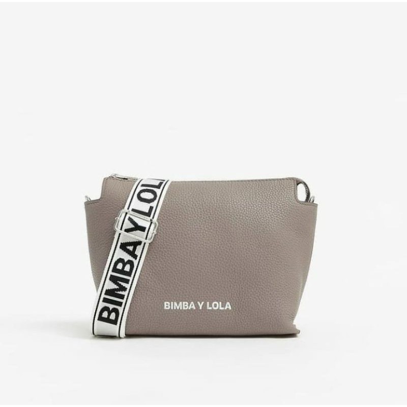 Tas Bimba Y Lola Crossbody Grey Leather Original