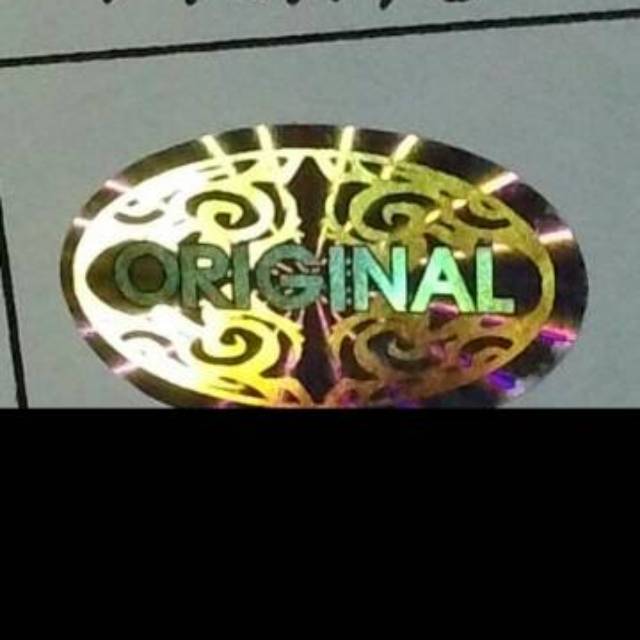 Stiker hologram Original Batik silver