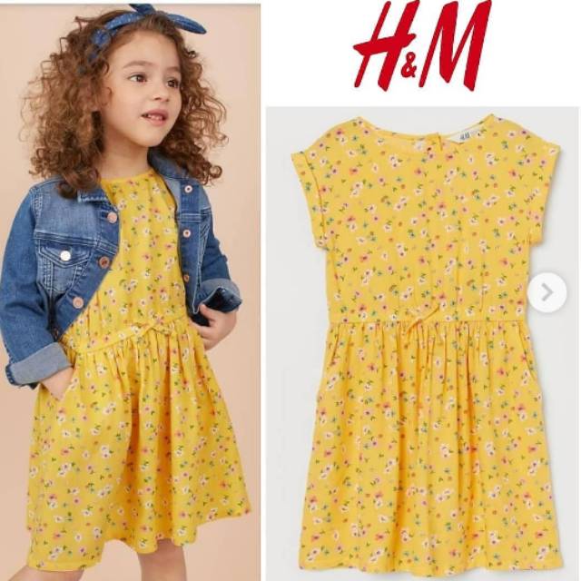 H&M Patterned Floral Yellow