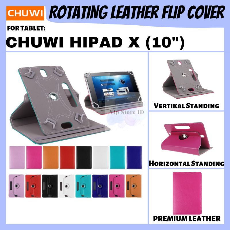 CHUWI HiPAD X ANDROID 10.1" TABLET ROTATE FLIP BOOK COVER CASE CASING SARUNG KESING FLIPCASE