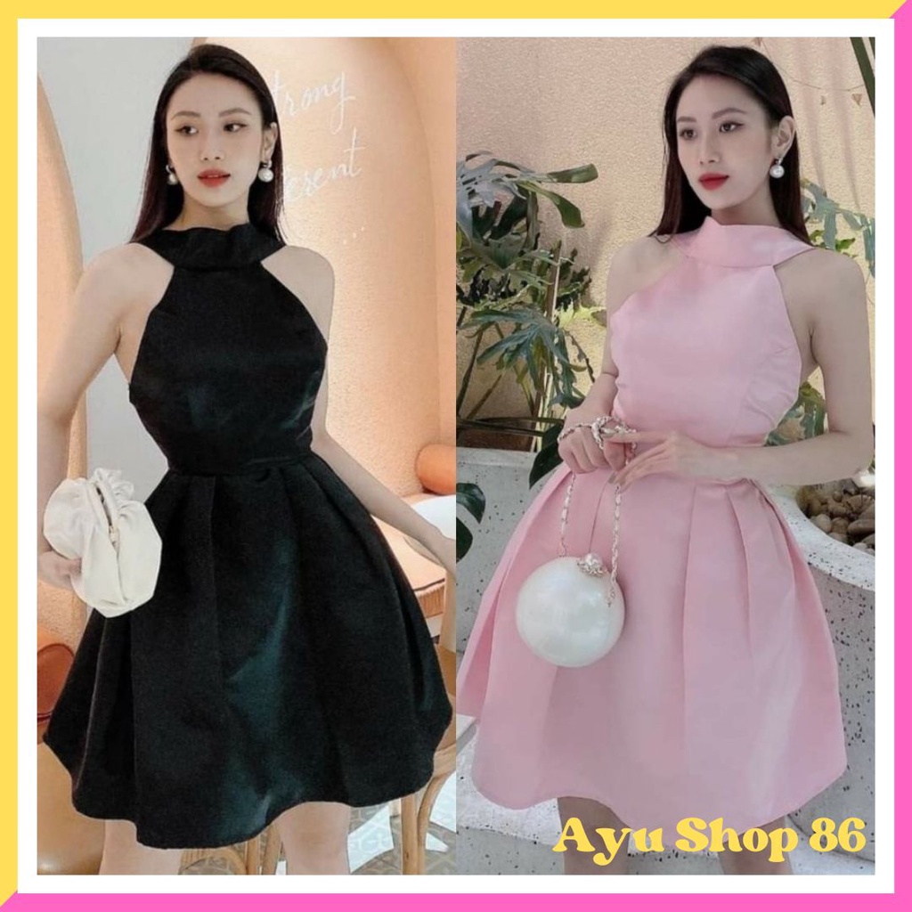 Baju Dress Scuba Remaja Pesta Natal Trend Kekinian Trendy Elegan Cantik Modern Terbaru 2022 Gaun Mid