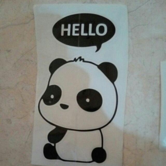 Cutting Stiker Tombol Lampu Saklar Lampu Decal Sticker Dekorasi Rumah Diy Unik Kucing Panda Macan