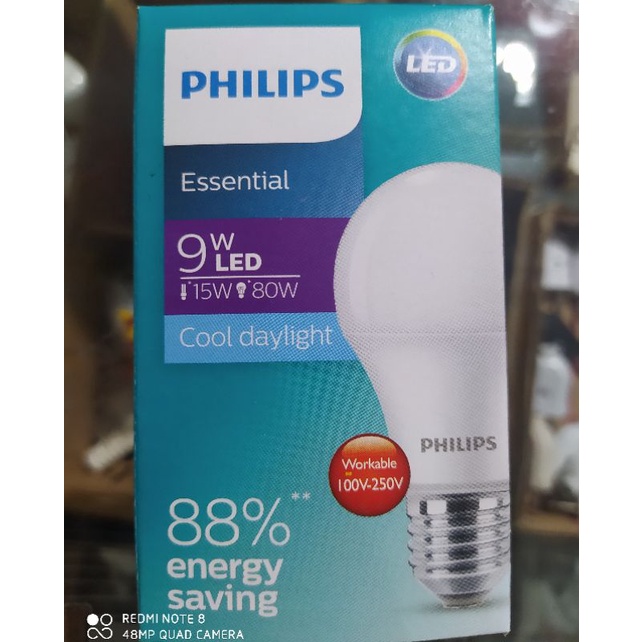 LAMPU LED PHILIPS 9 WATT PUTIH