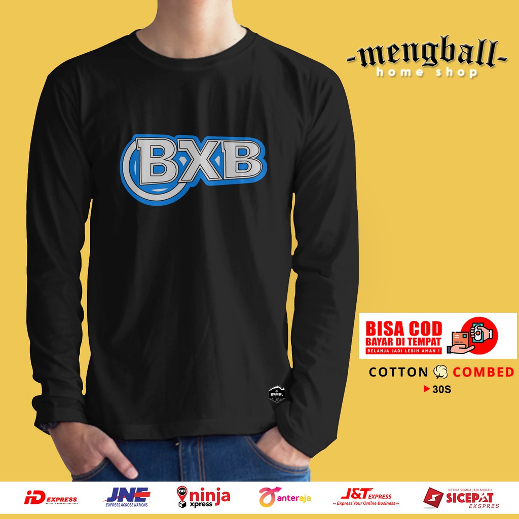 Kaos Distro Kaos Custom Kaos Dewasa BXB Betrand PETO Kaos Lengan Panjang Kaos Pria wanita Terlaris