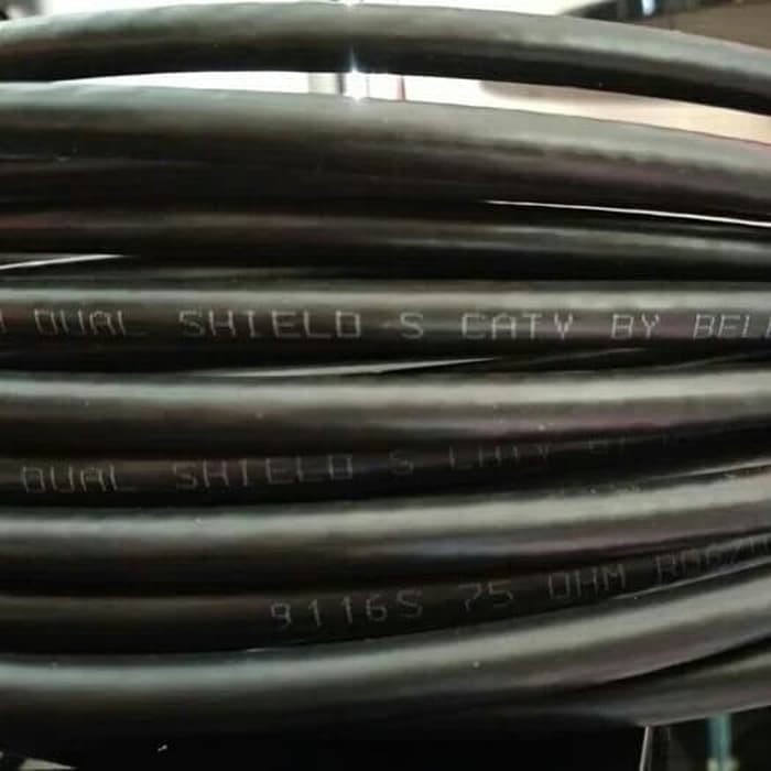 25 Meter Kabel ANTENA  MALE MALE TV  COAXIAL BELDEN RG6 SIAP PAKAI