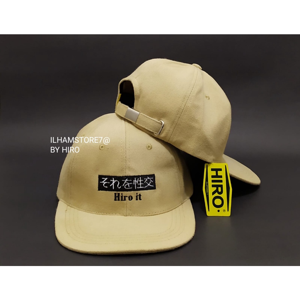 [COD]Topi Snapback Bordir HIRO IT Original New Model/Topi Distro Pria/Topi Distro Terlaris