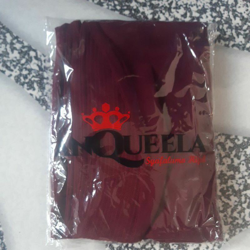 (Termurah!bisa COD) Khimar syalum /syafaluma anqueela cerutty dua layer-Marun