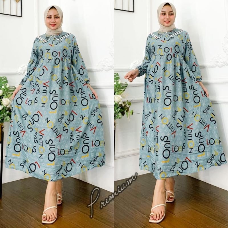 BAJU DRESS MUSLIM BAJU DRESS SIMPLE STYLE BAJU DRESS ACARA KELUARGA BAJU DRESS KULIAH