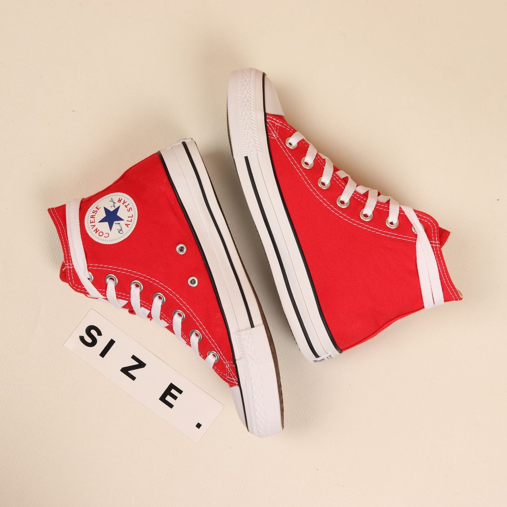 SEPATU SNEAKERS Converse All Star Classic HI Red