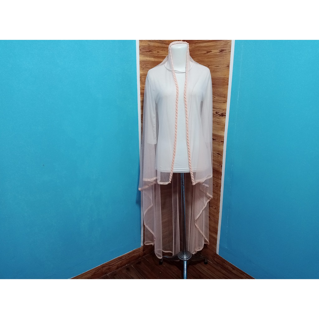 [salem] Kerudung Pengantin Mutiara / Slayer Pengantin / Veil Wedding / Slayer Wedding / slayer penga