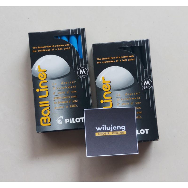 

Pulpen Balliner Pilot Sign Pen 0.8 Hitam / Biru (pcs) (23gr)