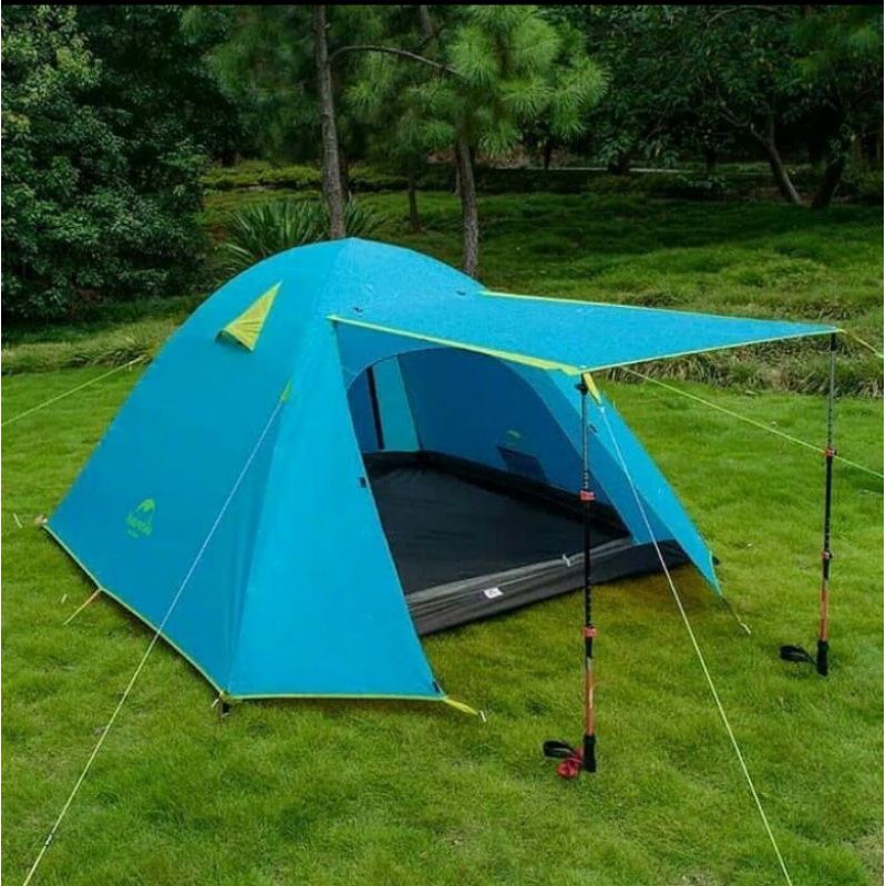 Tenda camping Naturehike 4P Tenda dome double layer tenda Ultralight camping