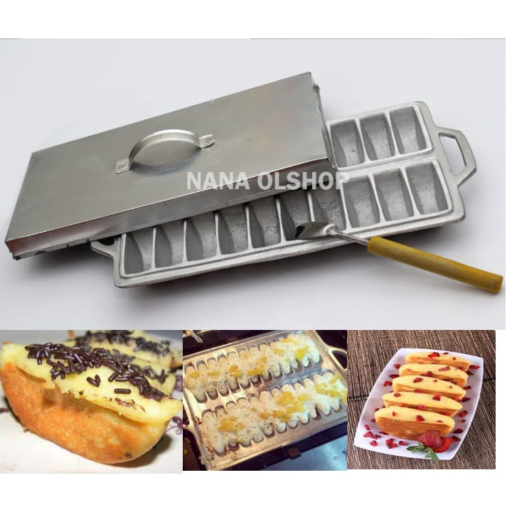 CETAKAN KUE PUKIS/RANGIN/PANCONG/20LUBANG/GRATIS TUTUP DAN SUTIL