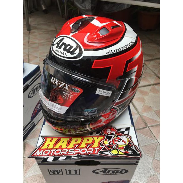 HELM FULL FACE ARAI IOM TT 2016 ORIGINAL JAPAN SIZE M