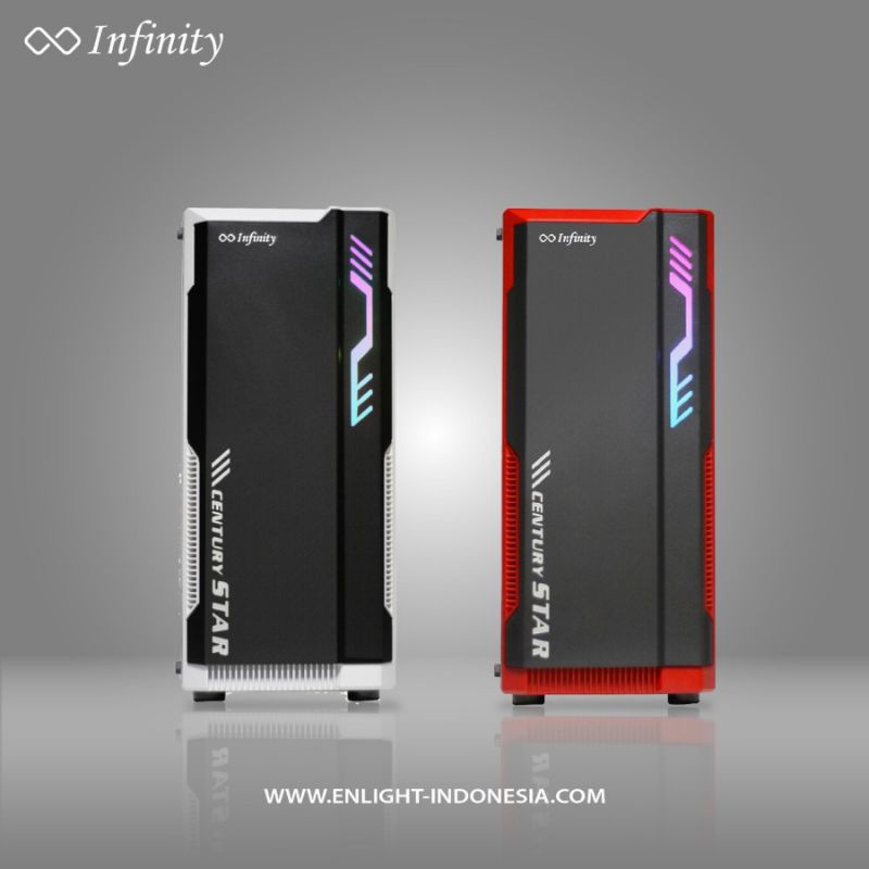 Casing PC Gaming Infinity Nebula V3 ATX Tempered Glass NO PSU