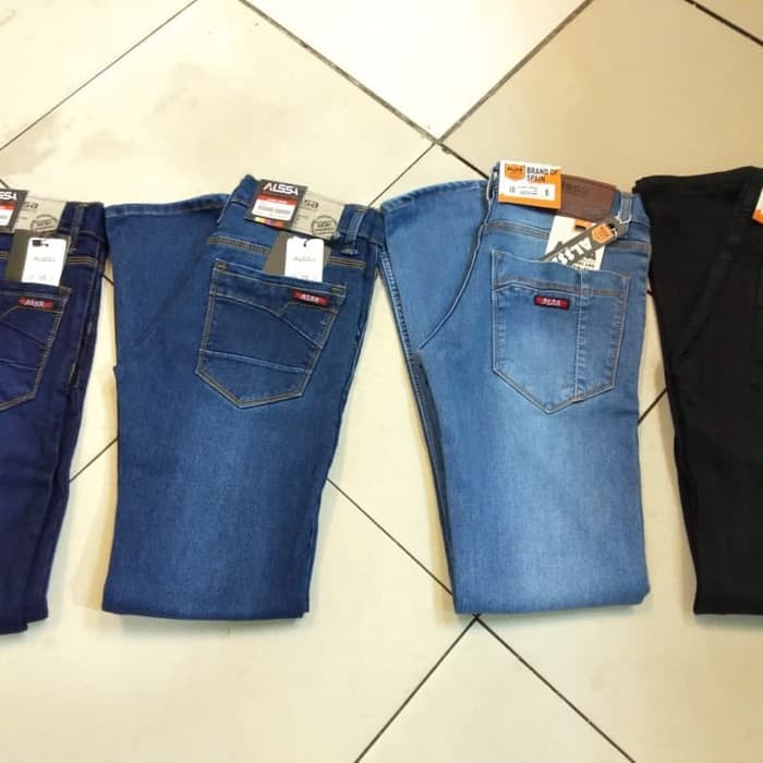 Celana Jeans Pria Pensil Skinny Ukuran Besar 27 - 38 bahan sofjeans halus lembut