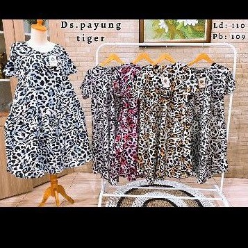 Daster payung leopard / Daster busui leopard / daster leopard