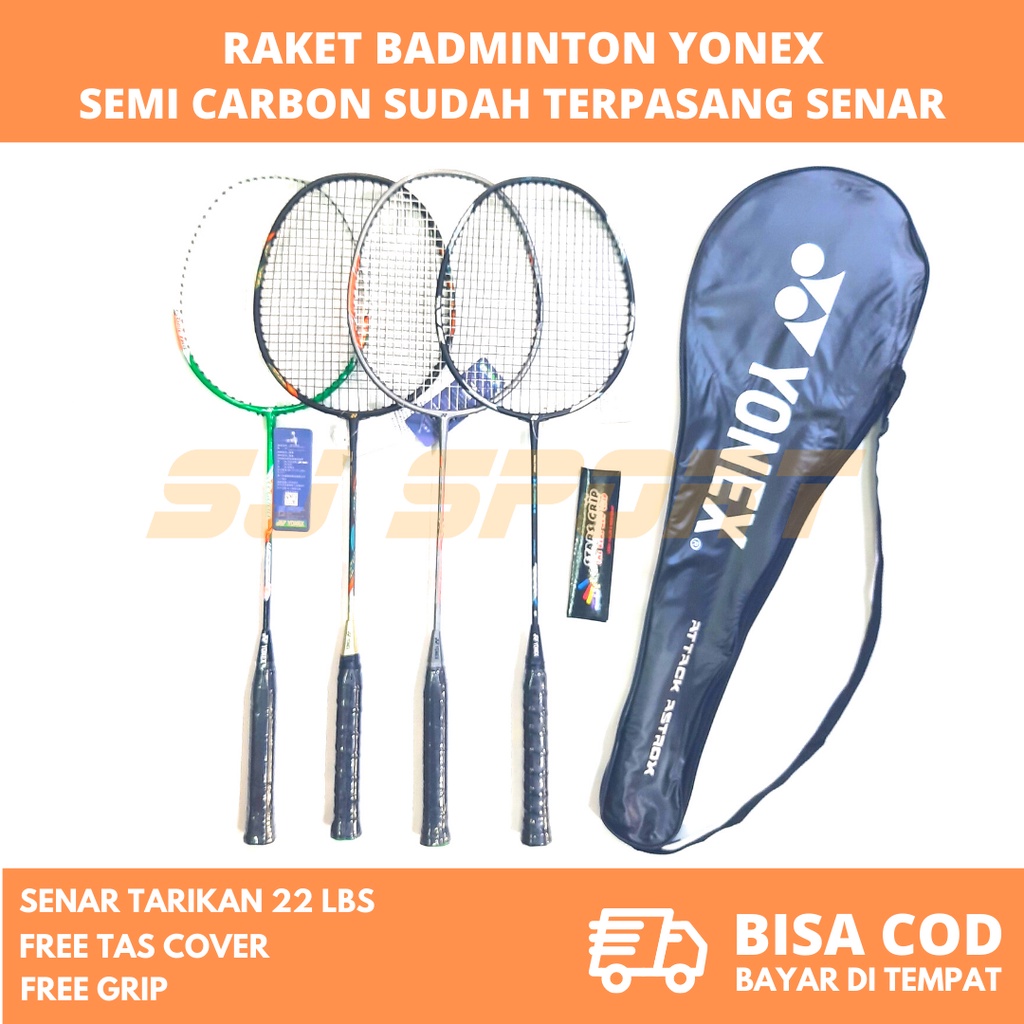 Raket Badminton Bulutangkis Semi Carbon Murah