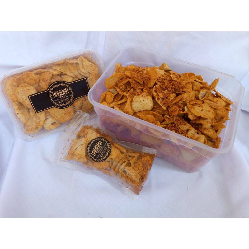 

basreng kriuk pedas / basreng setan / basreng kriuk tipis. kemasan 500gram