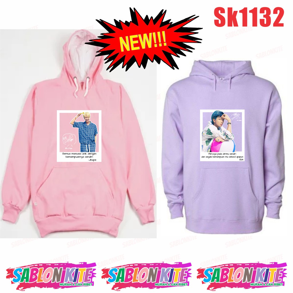 MURAH!!! HOODIE SWEATER KPOP QUOTE PERMISSION TO DANCE SK1132 JK V SG JIMIN JHOPE RM JIN UNISEX