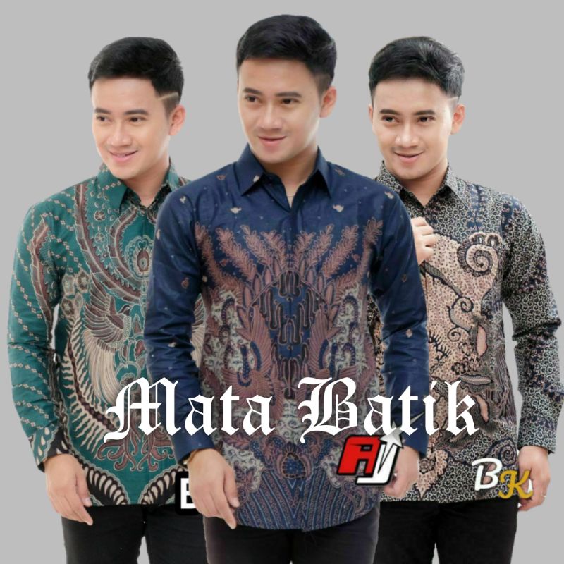 KEMEJA BATIK PRIA LENGAN PANJANG SIZE M L XL XXL  BSWART BatiK HRB026