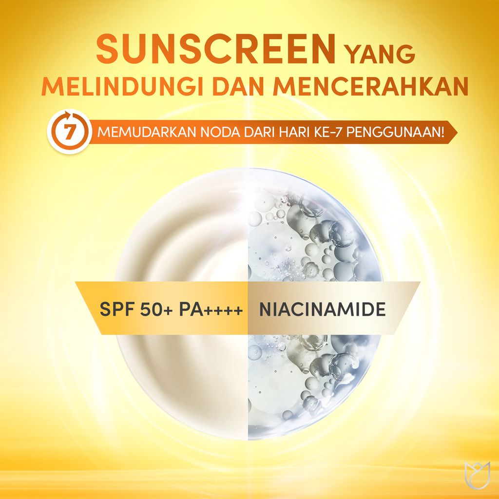 Pond's UV Protect Sun Serum SPF50+ PA++++ UVB UVB Lightweight Sunscreen with Niacinamid-C 30g