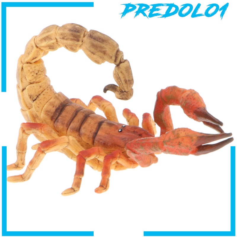 Predolo1 Mainan Model Hewan Kalajengking Scorpion Warna Kuning Untuk Edukasi Anak