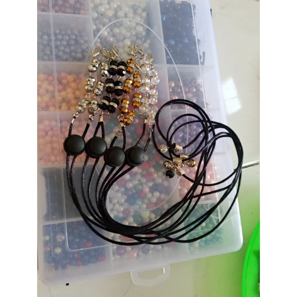 tali Konektor masker kristal 2in1