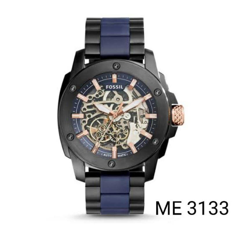 Jam Tangan Pria Merk Fossil Type ME 3080 Original Stainless Otomatis