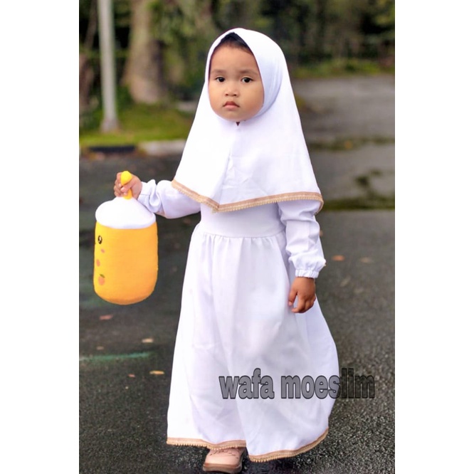 SHIRA KIDS GAMIS Terbaru Gamis Anak Putih Terbaru Kekinian Gamis Anak Model Terbaru 2022 Modern Musl