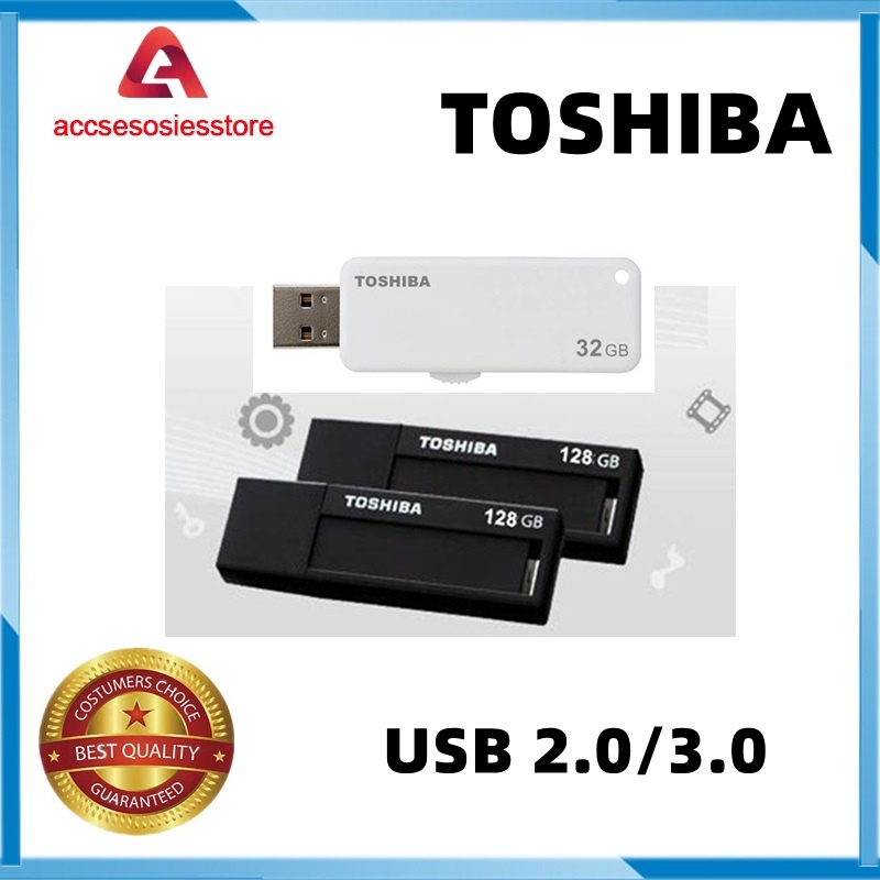 Toshiba Flashdisk  32GB/64GB/128GB Microvault High Speed USB 3.0 Flash Drive U203 Original Garansi Resmi Flashdisk TransMemory USB 2.0 Alsi